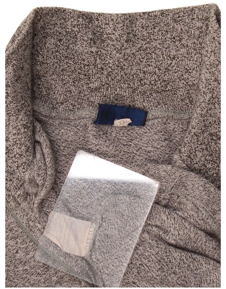 ASICS Herre lynlåshals grafisk top langærmet 2XL grå