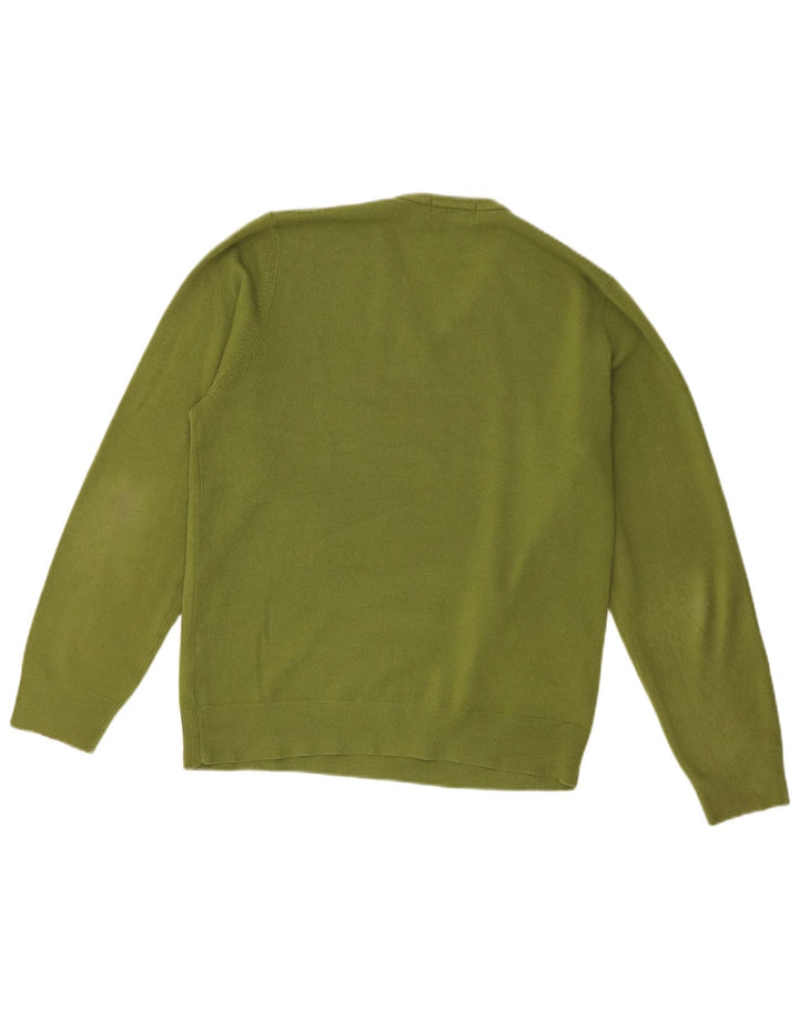 Marks & Spencer Herre Blue Harbor V-hals sweater mellemgrøn