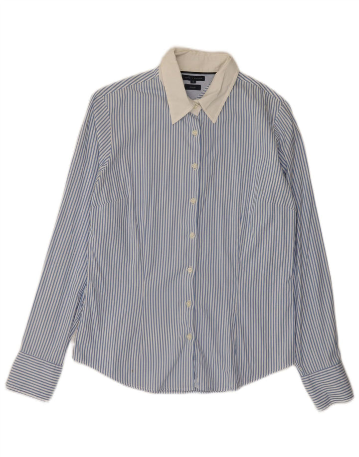 Tommy Hilfiger Dameskjorte US 8 Mellemblå Stribet