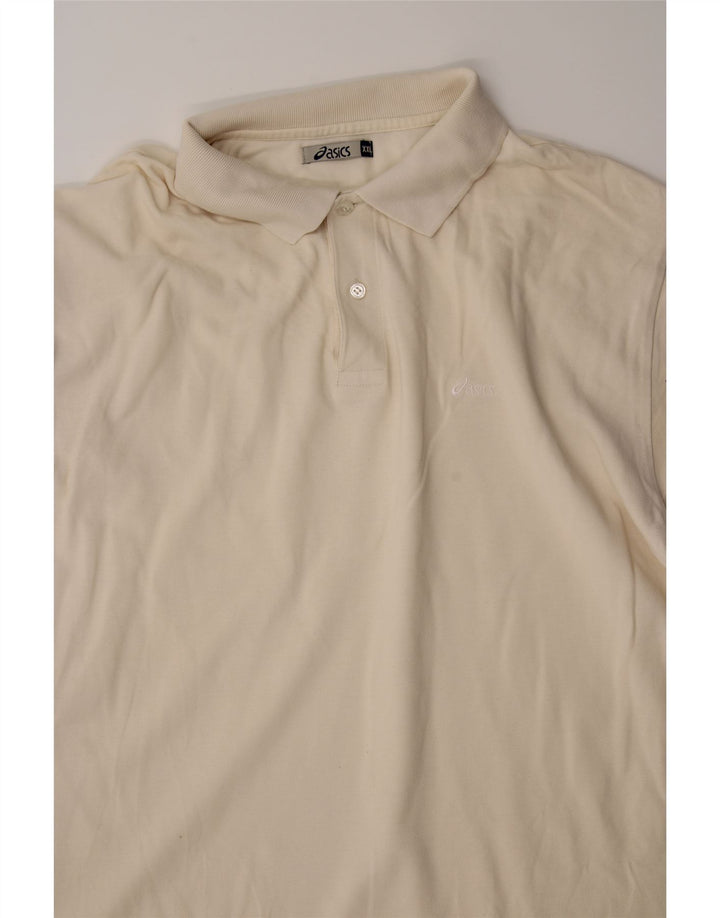OASIS Mens Polo Shirt 2XL Off White Cotton Vintage Oasis and Second-Hand Oasis from Messina Hembry 
