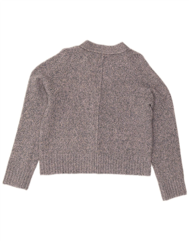 Fat Face Dame Cardigan Sweater UK 12 Medium Grå Akryl