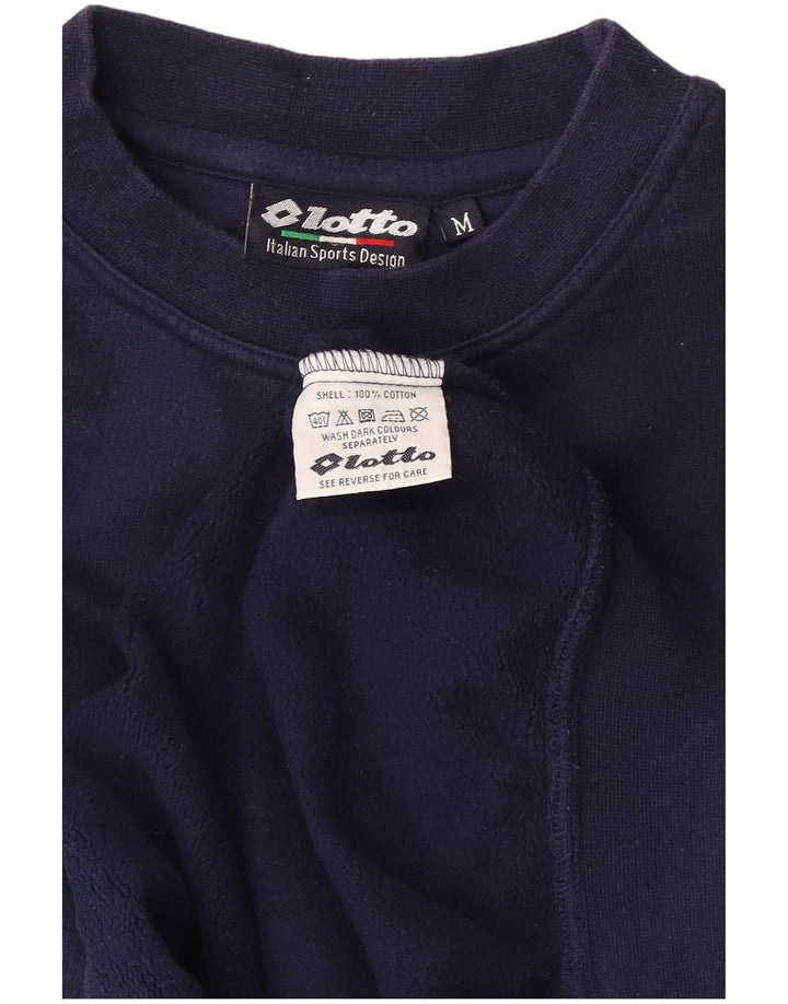 Lotto Herre Sweatshirt Jumper Medium Marineblå Bomuld