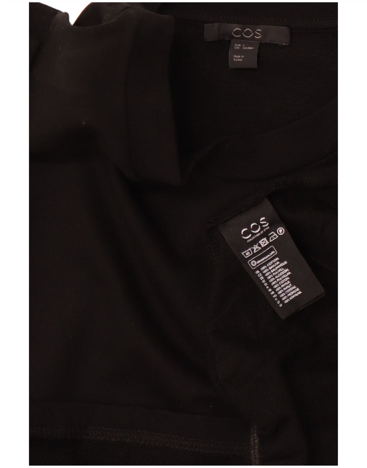 COS Damebluse Top UK 10 Small Black Bomuld