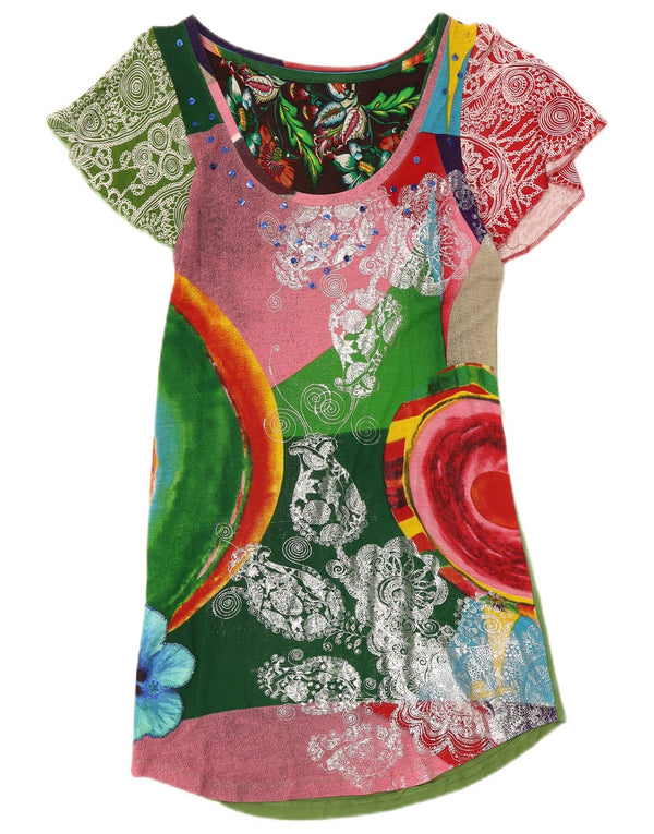 Desigual Kvinders Grafisk Tunikakjole UK 8 Small Multicolored Paisley