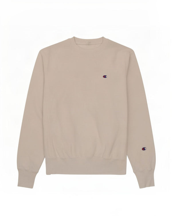 Champion Herre Sweatshirt Jumper Medium Hvid Bomuld