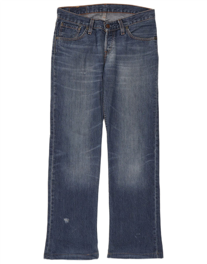 Levi's Herre 518 Distressed Bootcut Jeans W31 L30 Blue Cotton