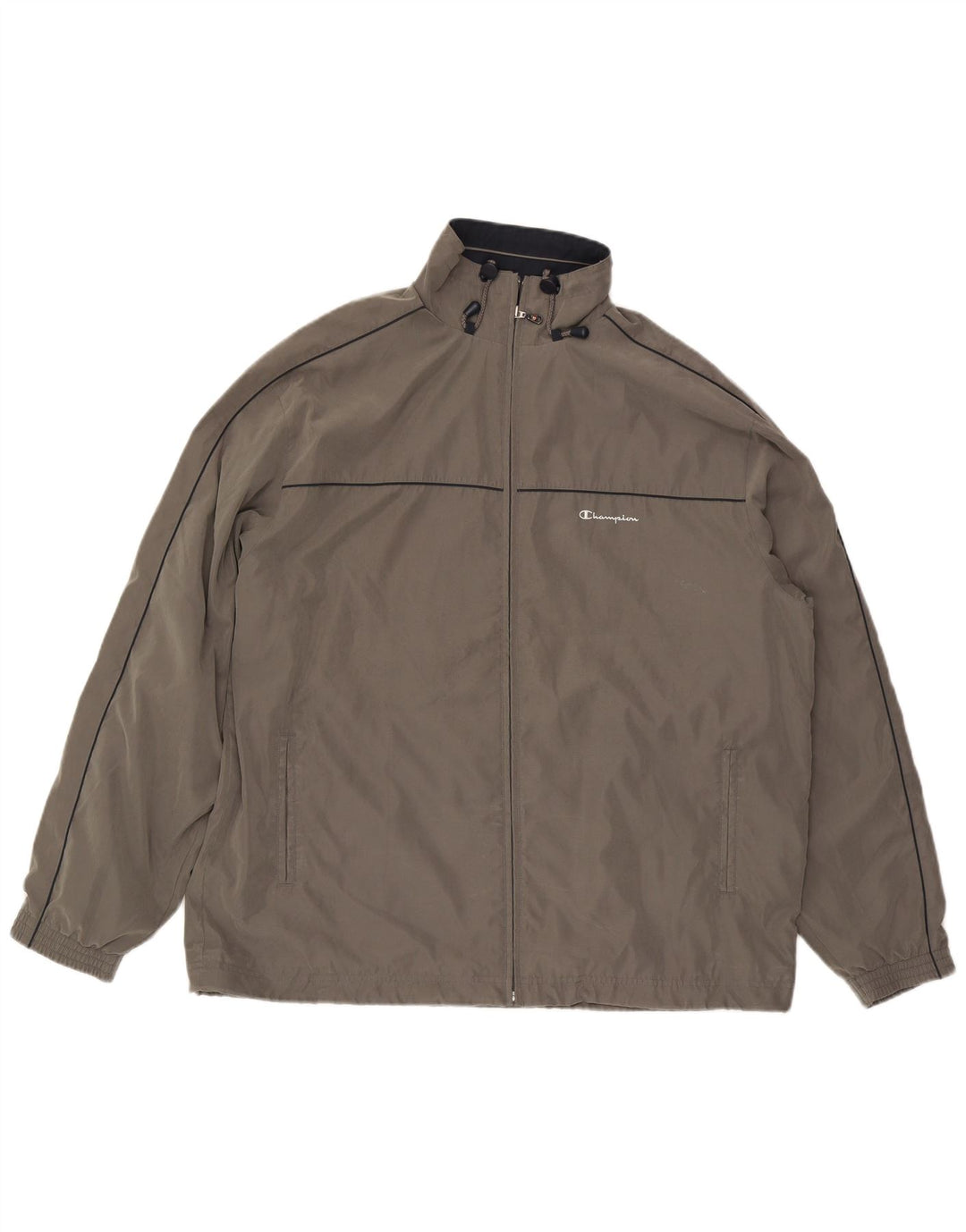 CHAMPION Mens Tracksuit Top Jacket 2XL Grey Polyester