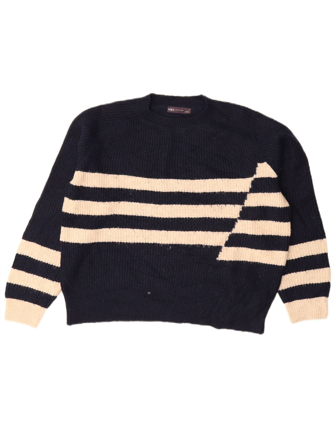 Marks & Spencer Dame sweater med rund hals DK 14 Medium Navy Blue