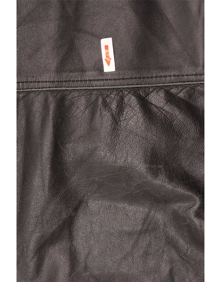 Conbipel Herre Hooded Duffle Læderjakke IT 56 2XL Sort