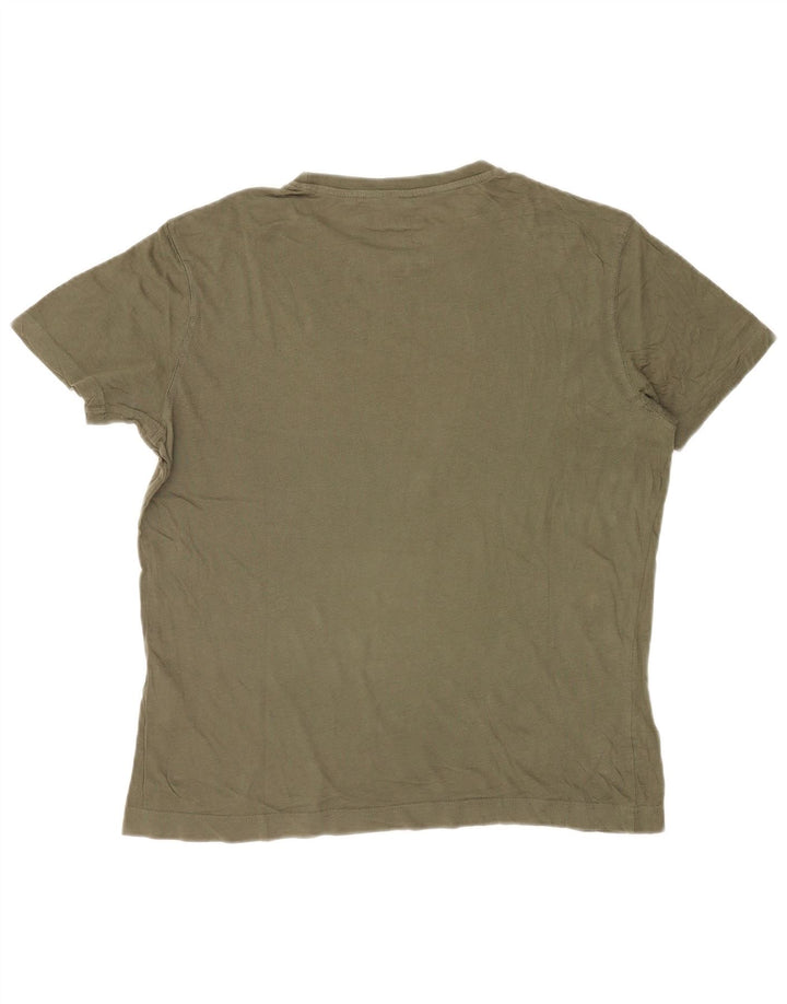 Dacks grafisk T-shirt top til mænd, lille Khaki Bomuld