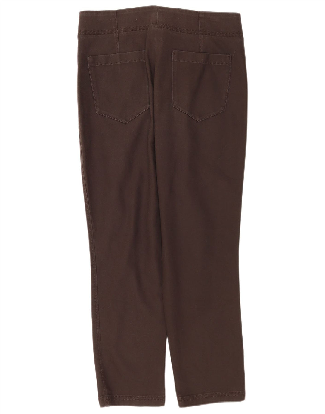 Massimo Dutti Dame Straight Cropped Trousers EU 40 Medium W30 L26 Brun