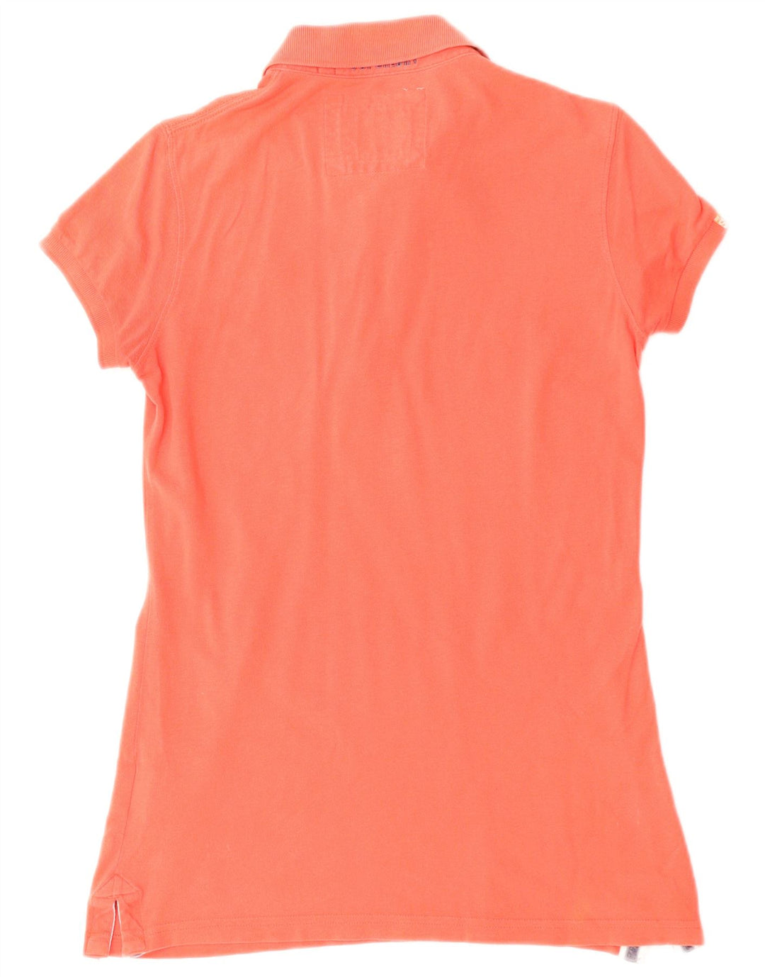 Superdry Dame Polo Shirt UK 14 Stor Rød Bomuld