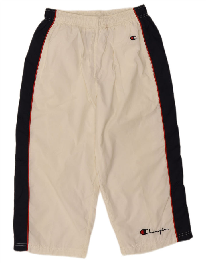 Champion Herre Capri træningsdragt Bukser Small White Colourblock Nylon