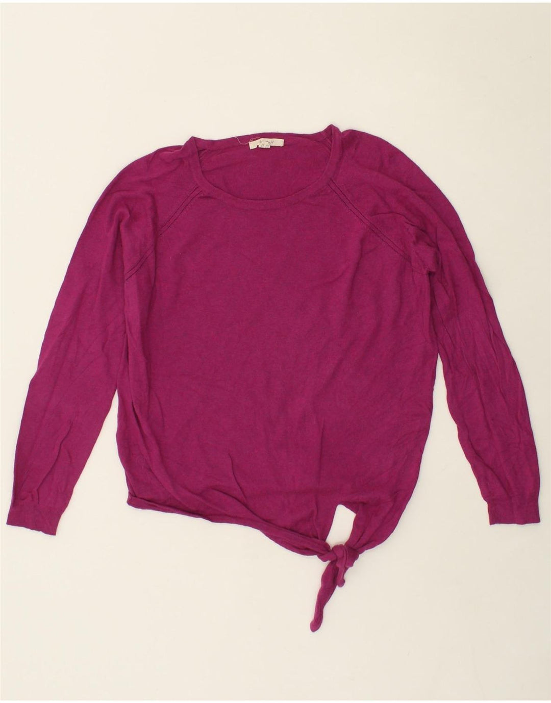 WHITE STUFF Womens Boat Neck Jumper Sweater UK 12 Medium  Pink Cotton Vintage White Stuff and Second-Hand White Stuff from Messina Hembry 