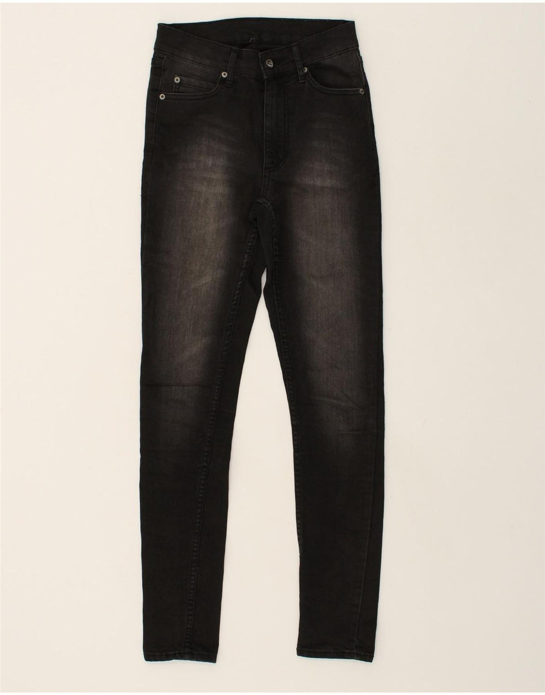 CHEAP MONDAY Womens Skinny Jeans W26 L30 Black Cotton | Vintage Cheap Monday | Thrift | Second-Hand Cheap Monday | Used Clothing | Messina Hembry 