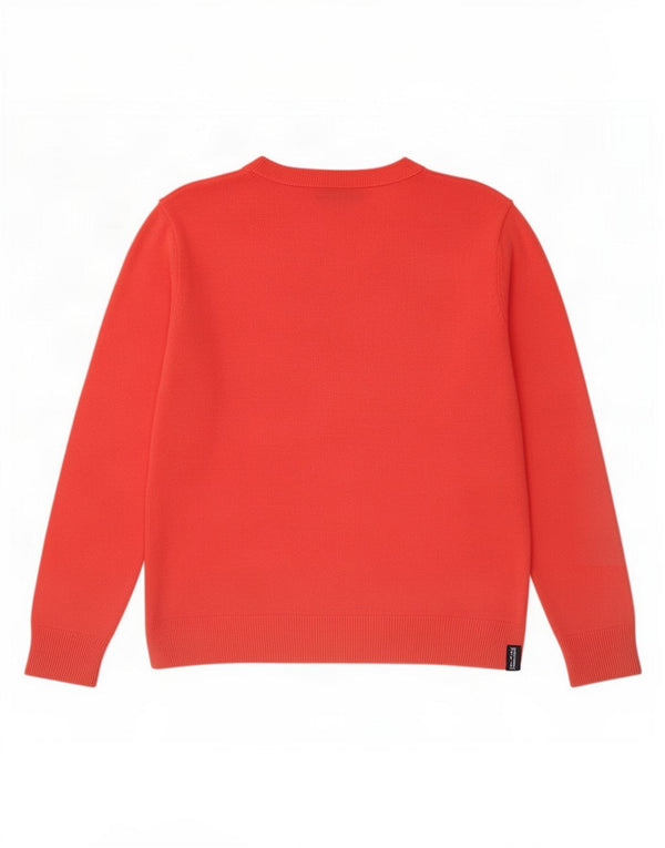 Marks & Spencer Dame sweater med rund hals DK 12 Medium Rød Akryl
