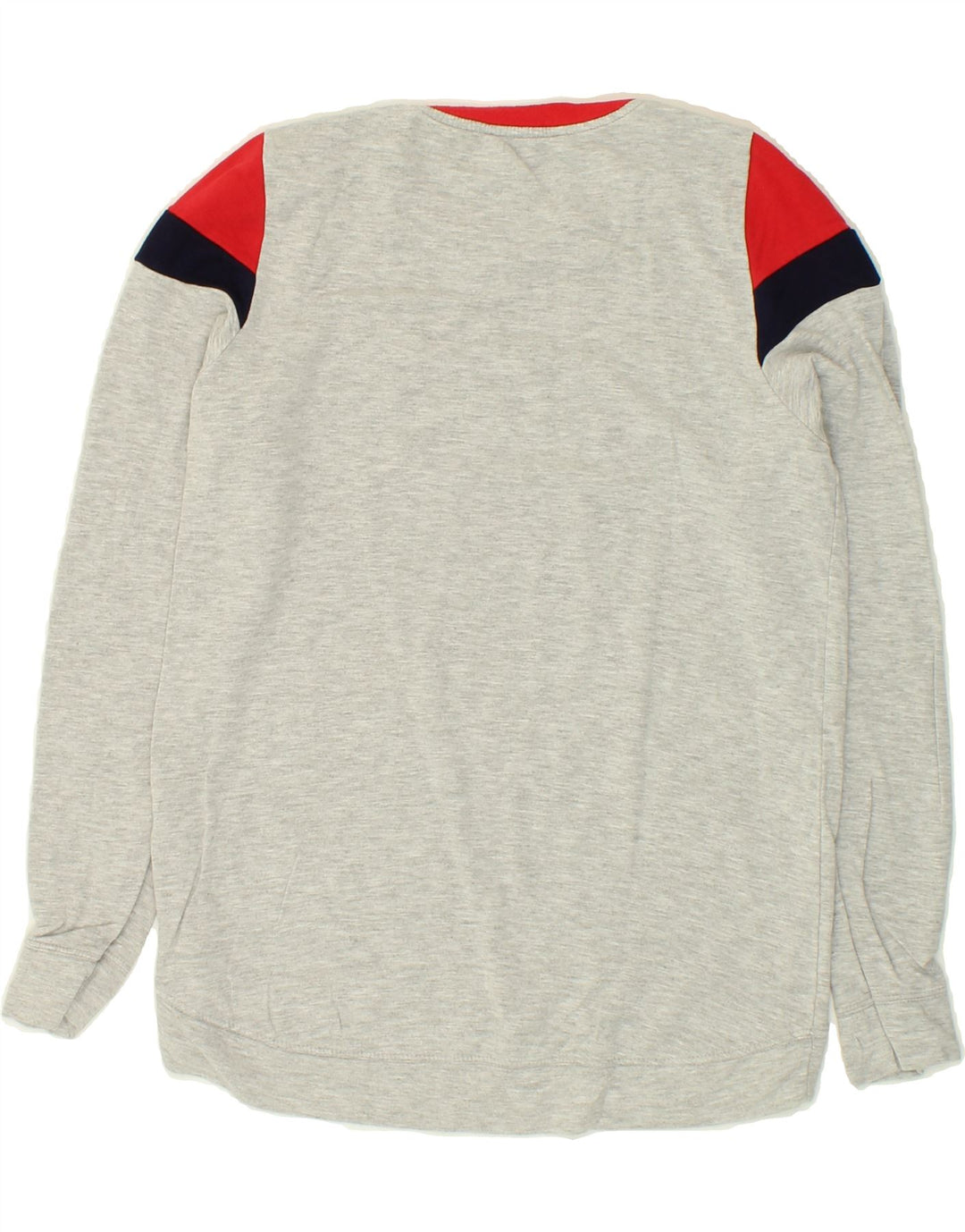 OASIS Womens Sweatshirt Jumper UK 10 Small Grey Colourblock Viscose Vintage Oasis and Second-Hand Oasis from Messina Hembry 