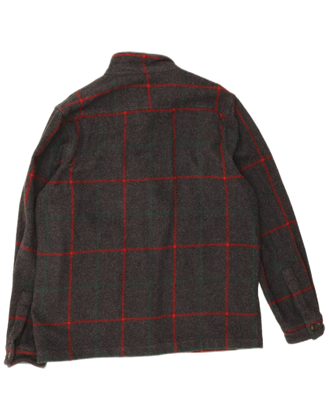 Woolrich Bomberjakke til mænd UK 40 Stor grå ternet uld
