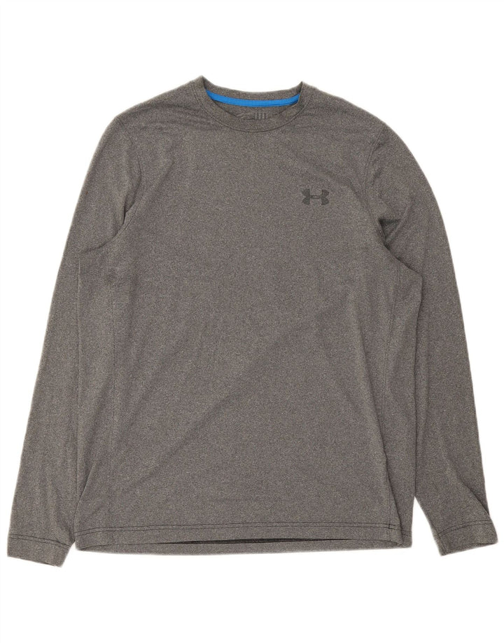 Under Armour Herre Cold Gear Top Langærmet Medium Grey Polyester