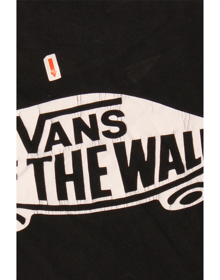 VANS Herre Custom Fit grafisk T-shirt top mellem sort bomuld