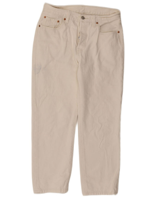 Levi's koniske jeans til kvinder W28 L26 hvid bomuld