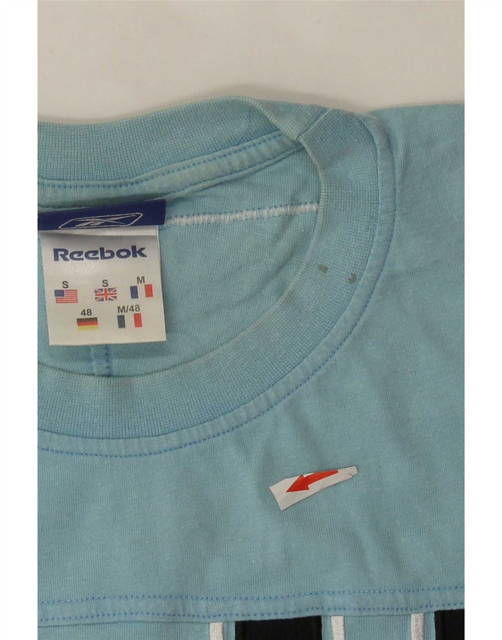 Reebok Herre Grafisk T-Shirt Top Lille Blå Bomuld