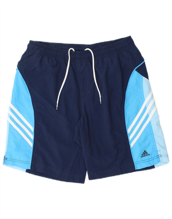 Adidas Badeshorts til mænd Medium Navy Blue Colourblock Polyester