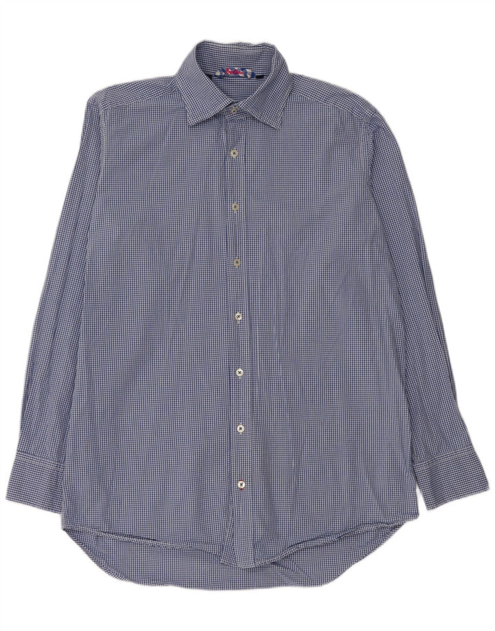 Boden Herreskjorte Medium Blue Gingham Cotton