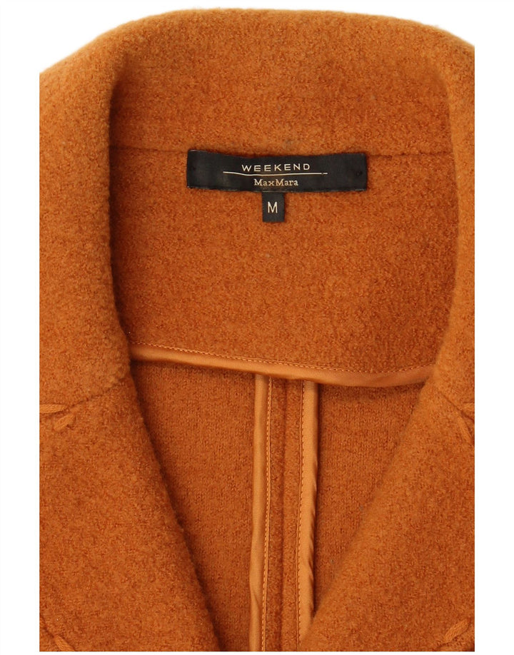 Max Mara Dame Weekend 2 Button Blazer Jacket UK 12 Medium Orange