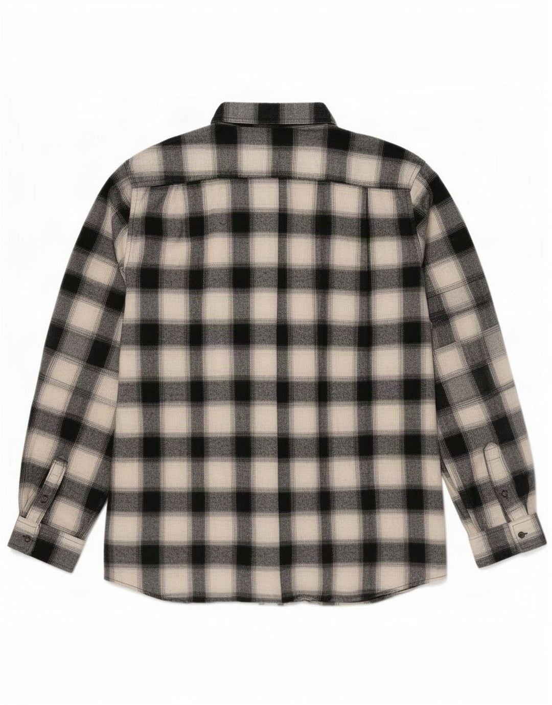 Lee Herre Regular Fit Flanellskjorte 2XL sort ternet bomuld