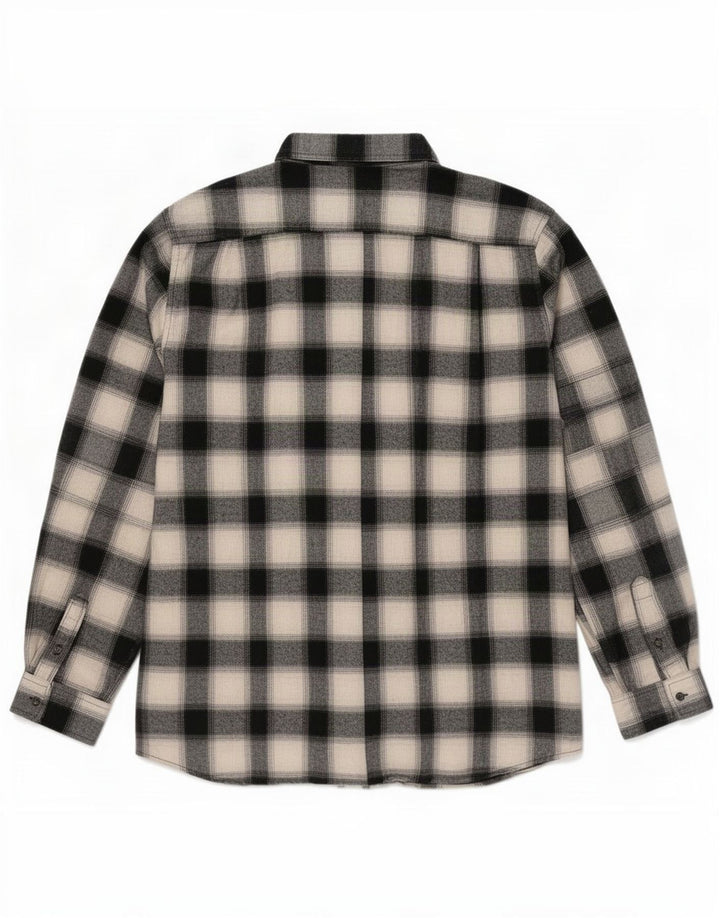 Lee Herre Regular Fit Flanellskjorte 2XL sort ternet bomuld