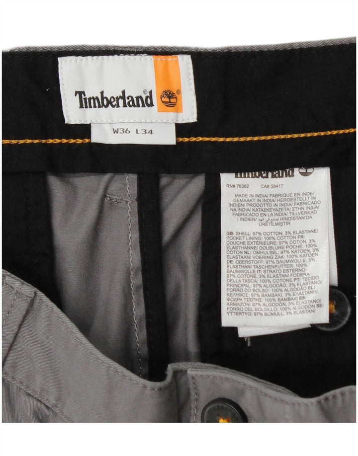 TIMBERLAND Herre Slim Chino Bukser W36 L34 Grå Bomuld