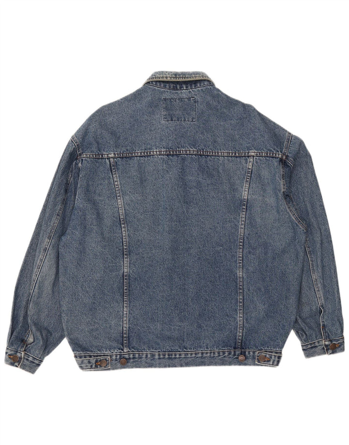 Casucci Herre denimjakke UK 40 Stor Blå Bomuld