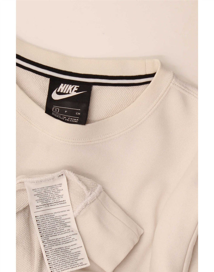 Nike grafisk sweatshirt til mænd, lille hvid bomuld