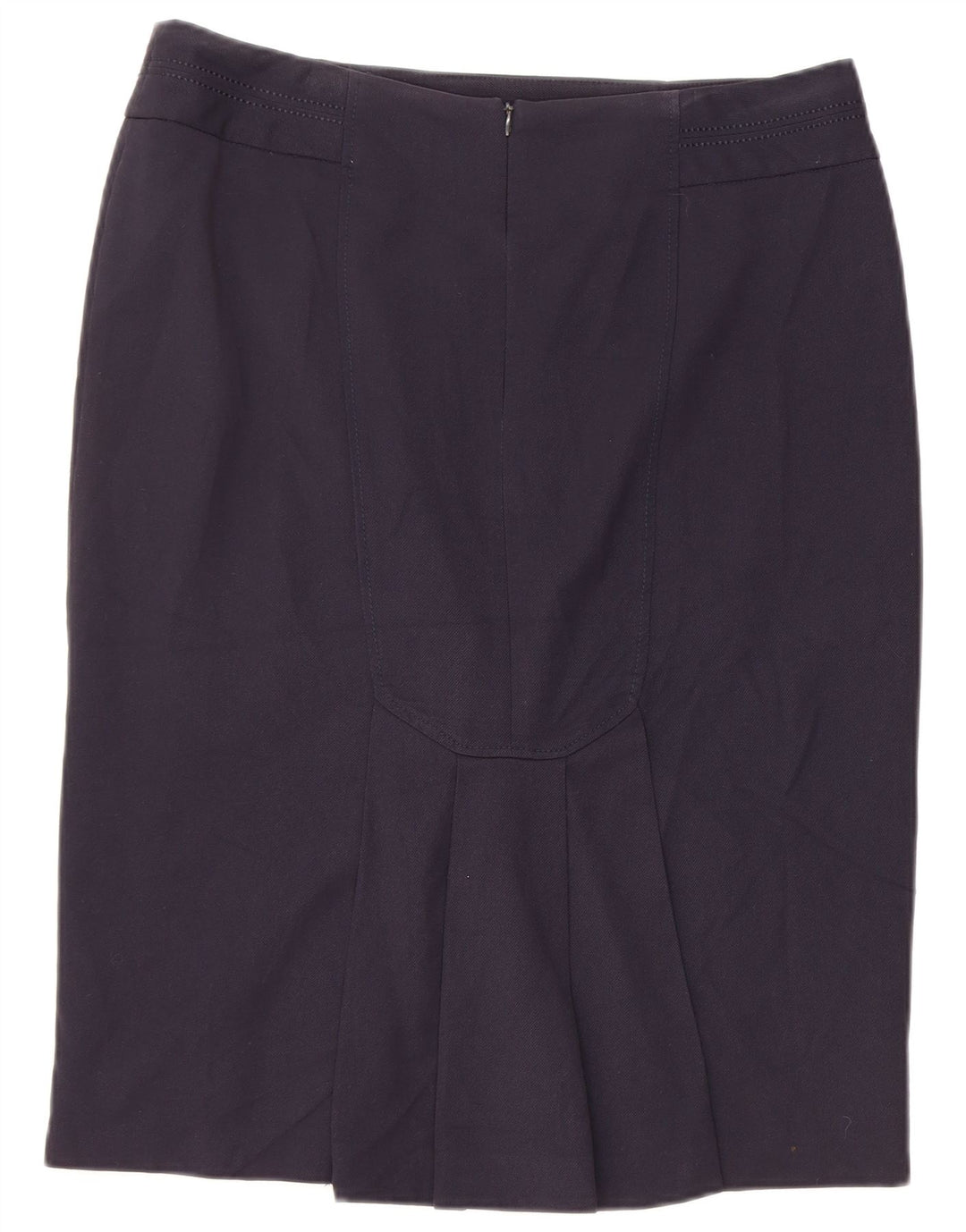 Marks & Spencer Pencil Nederdel til kvinder UK 14 Large W34 Navy Blue Polyester