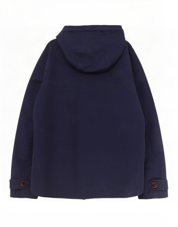 Joules Dame Hætte Oversized regnjakke UK 10 Small Navy Blue Striped