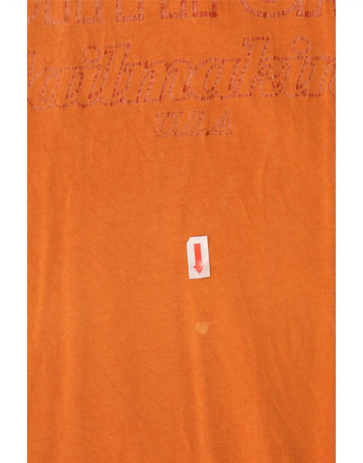 NORTH SAILS Mens Graphic T-Shirt Top XL Orange Cotton Vintage North Sails and Second-Hand North Sails from Messina Hembry 