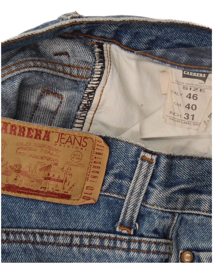 Carrera Straight Jeans til mænd W31 L30 Blå Bomuld