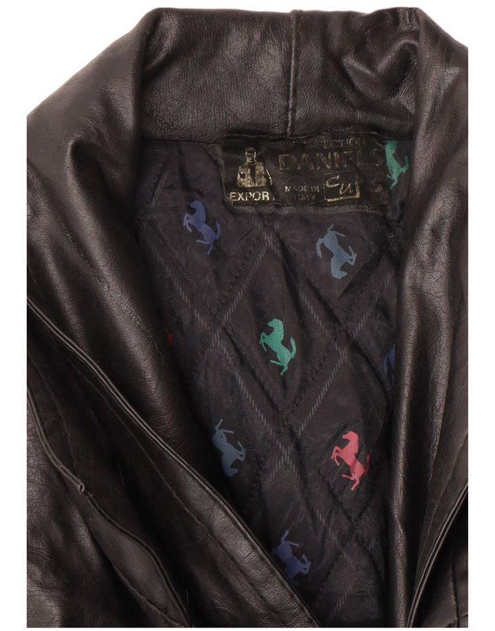 VINTAGE Herre læderjakke UK 36 Small Black