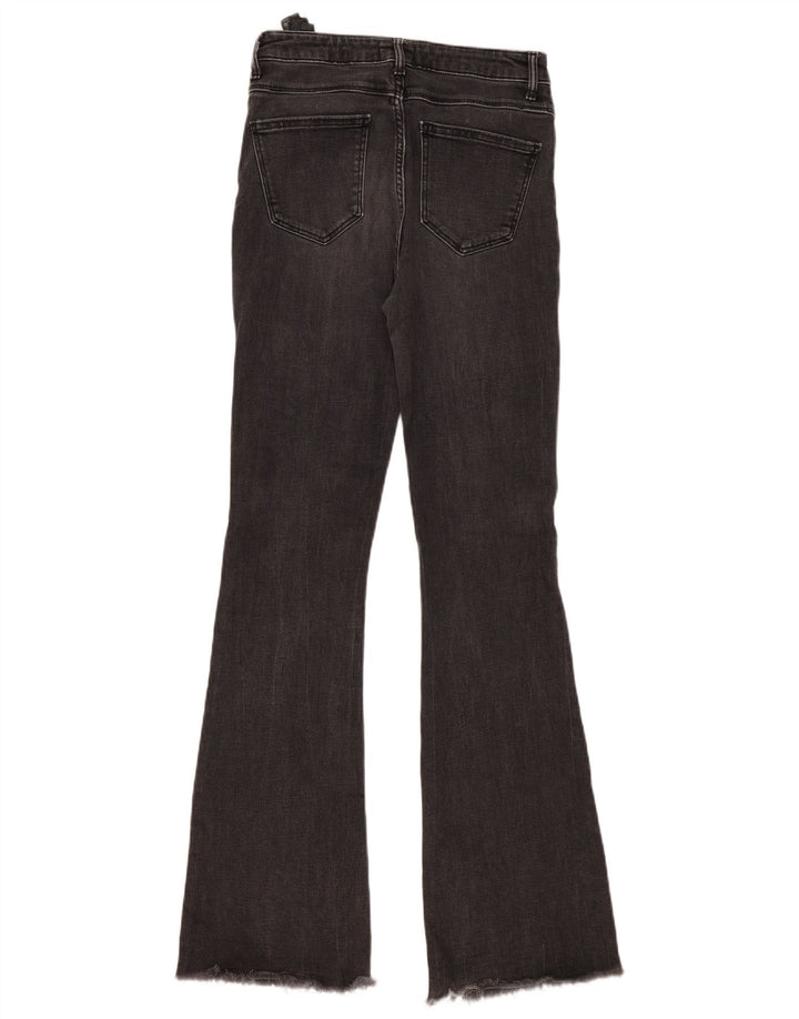 Zara Dame Flared Jeans EU 38 Small W28 L34 Grå Bomuld