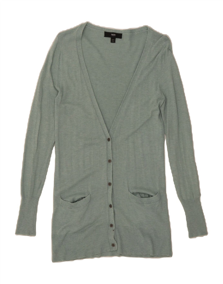 MOSSIMO Womens Longline Cardigan Sweater UK 6 XS Green Rayon Vintage Mossimo and Second-Hand Mossimo from Messina Hembry 