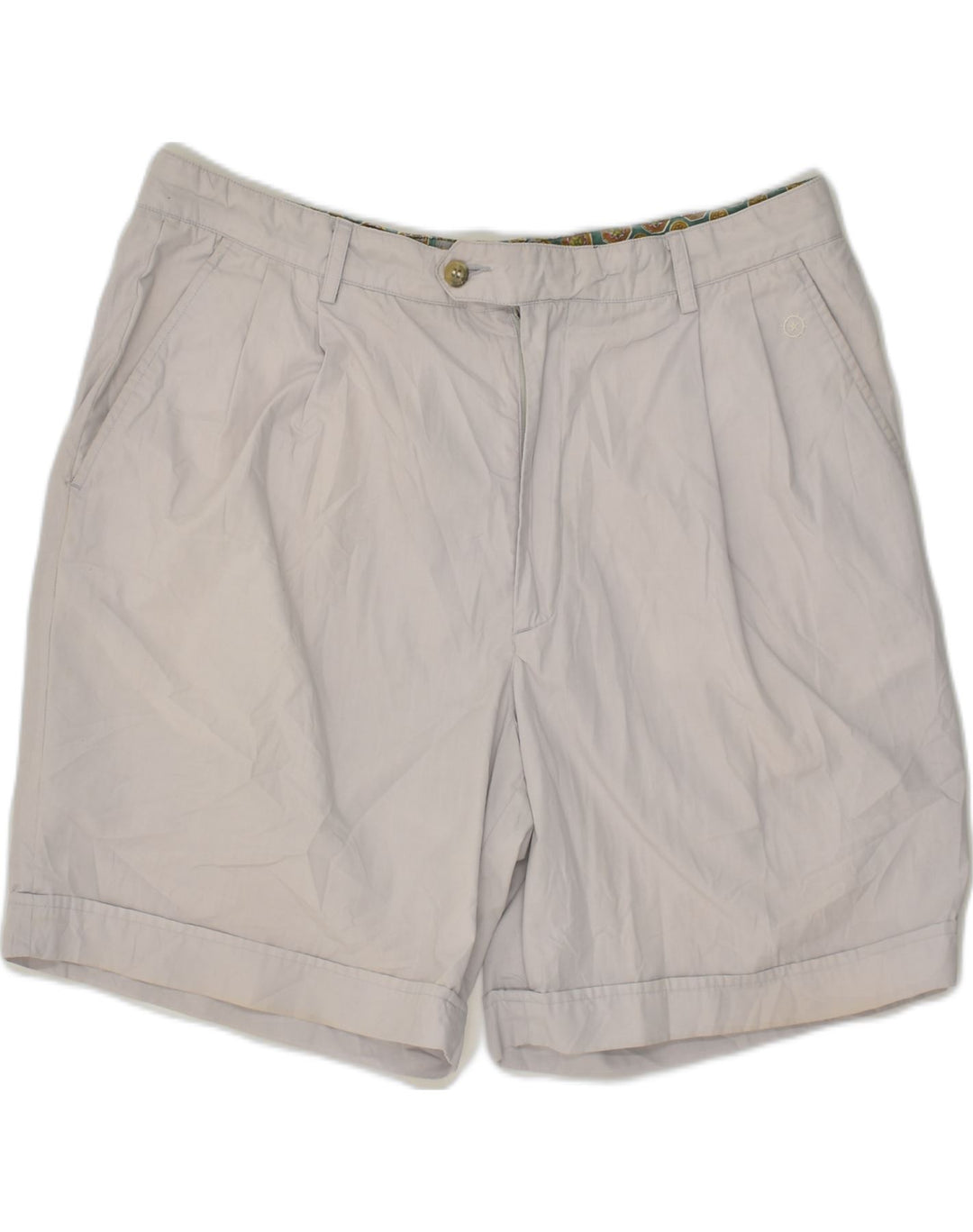 SEA BARRIER Mens Casual Shorts IT 52 Large W34 Grey Polyester | Vintage Sea Barrier | Thrift | Second-Hand Sea Barrier | Used Clothing | Messina Hembry 