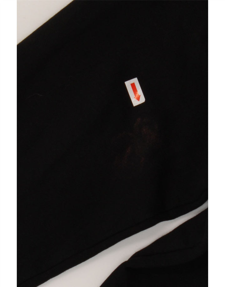 FILA grafisk sweatshirt til kvinder UK 16 Stor sort bomuld