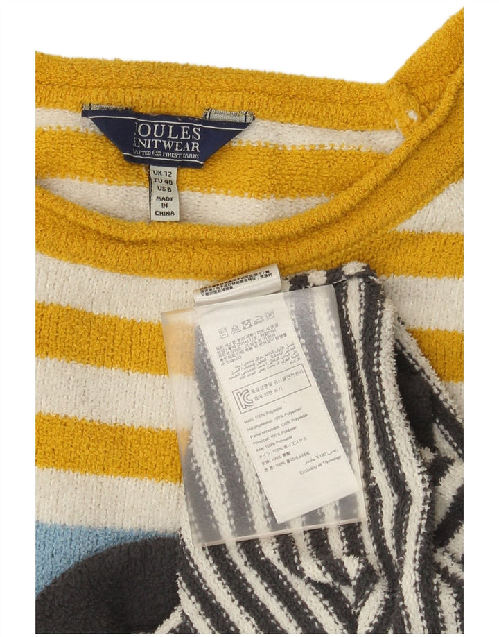 Joules Dame Boat Neck Jumper Sweater UK 12 Medium Flerfarvet Stribet
