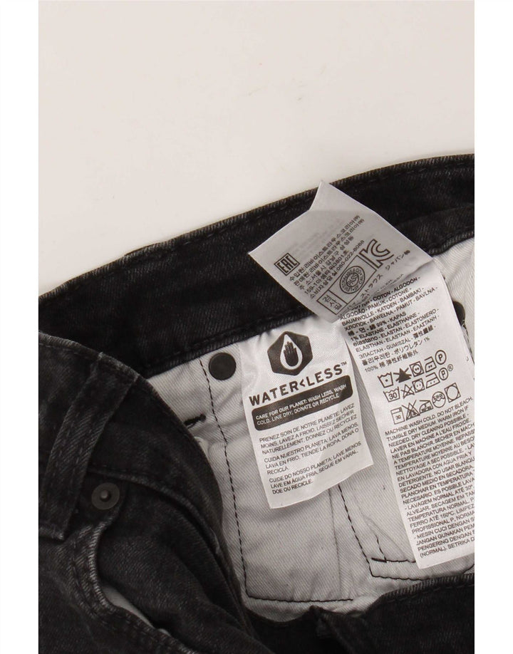 Levi's Slim Jeans til mænd W30 L29 sort bomuld