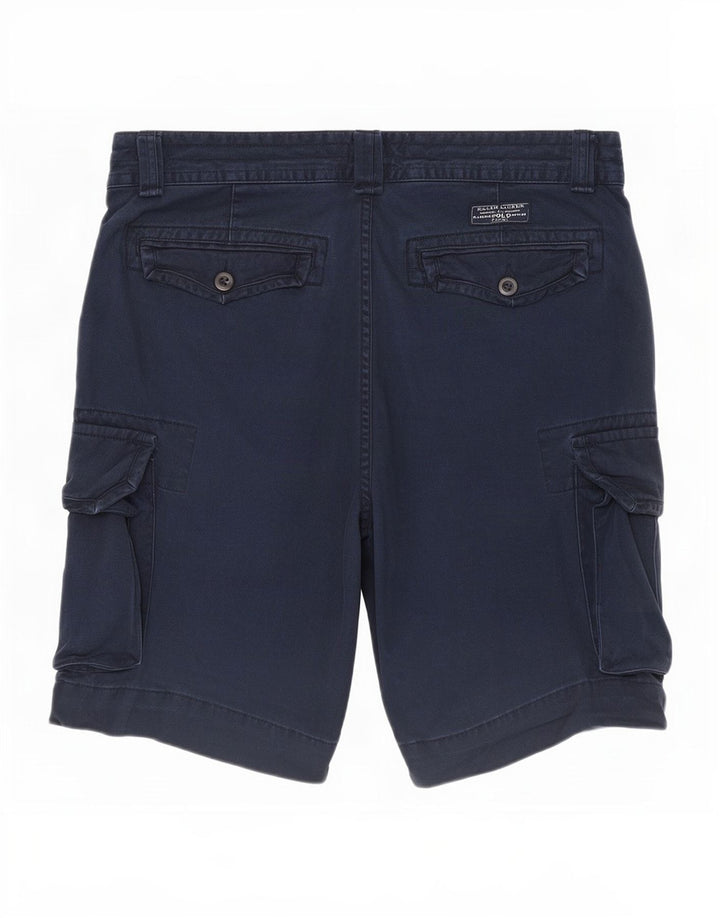 Ralph Lauren Herre Cargo Shorts W32 Mellem marineblå bomuld