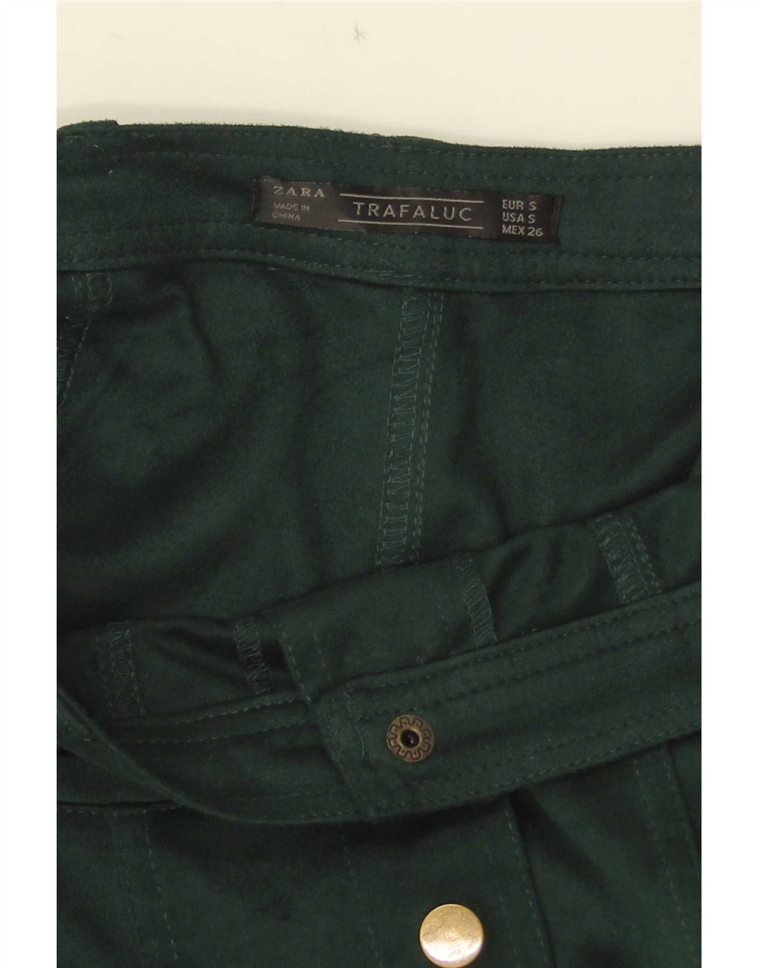 Zara Trafaluc Mini-nederdel til kvinder Small W26 Grøn