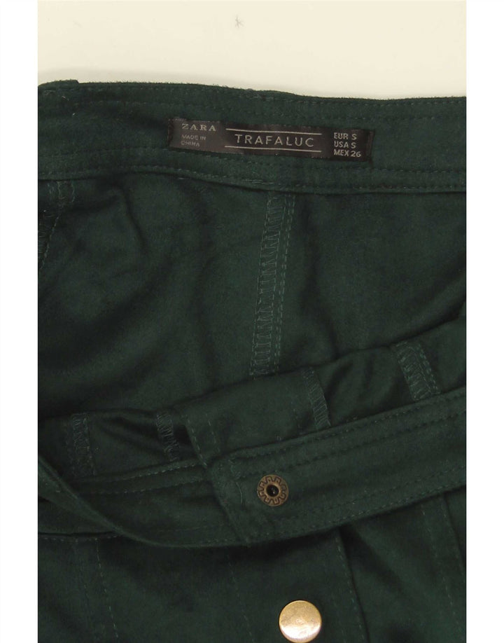 Zara Trafaluc Mini-nederdel til kvinder Small W26 Grøn