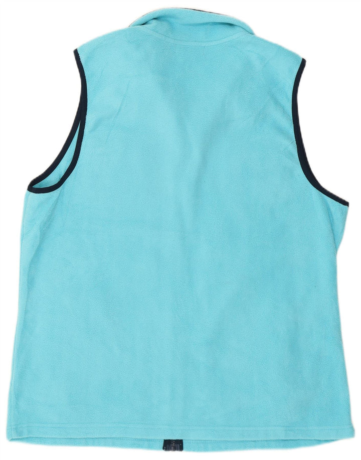 Chaps Dame Fleece Gilet UK 18 XL Blå Polyester