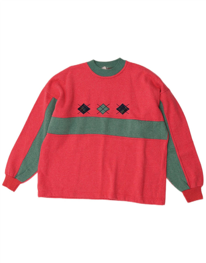 Vintage hel træningsdragt til kvinder UK 10 Small Pink Colourblock